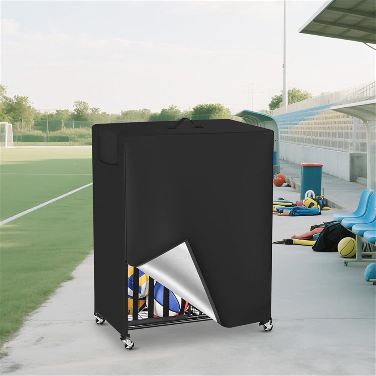 Basketball Rack Cover Garage S - đánh giá và giá Sports Equipment Garage Organizer